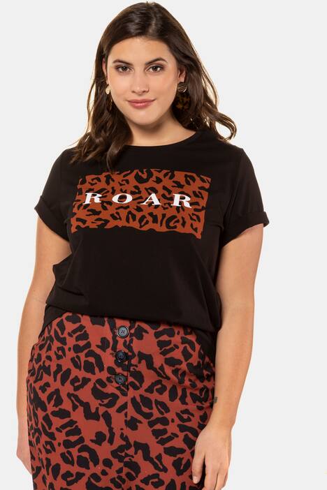 Shirt, Animal mit Statement, Halbarm