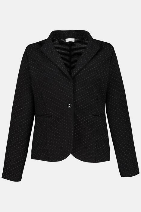 Blazer aus Jacquard-Jersey, fein gemustert