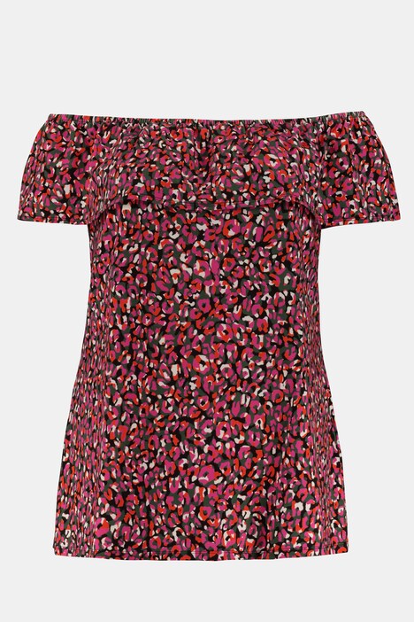 Off-Shoulder Shirt mit Volant