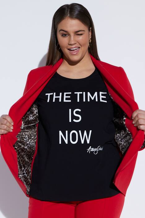 Statement Shirt mit Designer-Signatur