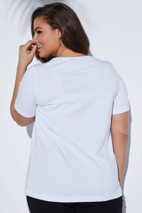 statement shirt met handschrift van ontwerper