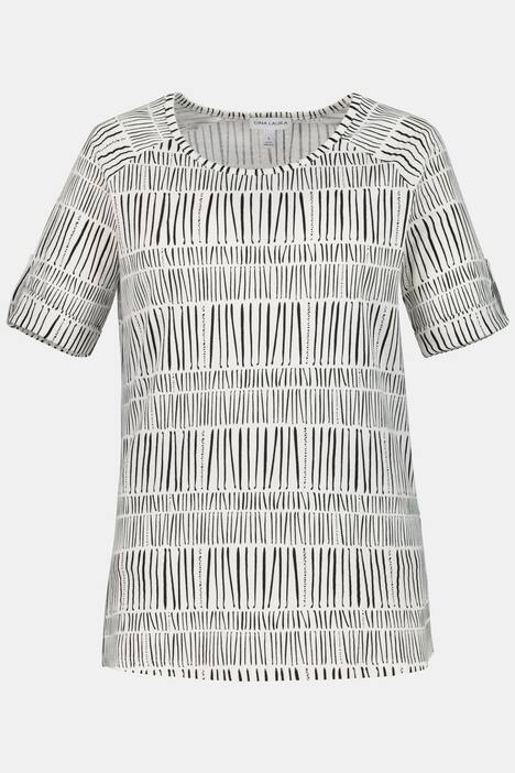 T-Shirt, Streifenmuster, Raglan-Halbarm