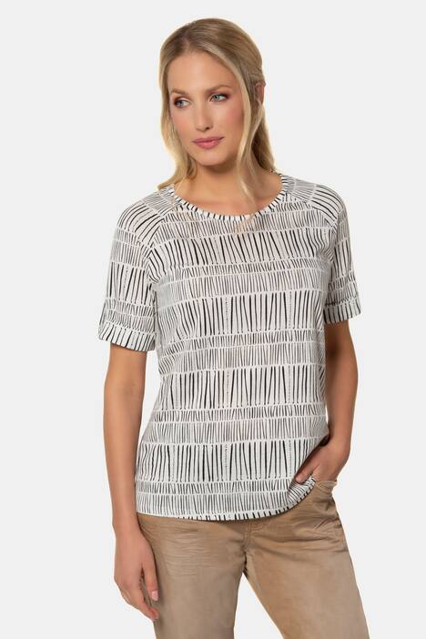 T-Shirt, Streifenmuster, Raglan-Halbarm