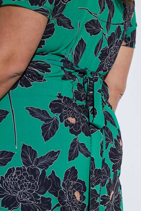 Print-Wickelkleid in Maxilänge