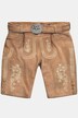 Pantalon en cuir de chèvre, s'inspirant des tenues traditionnelles bavaroises, avec broderies typiques - ceinture en cuir offerte