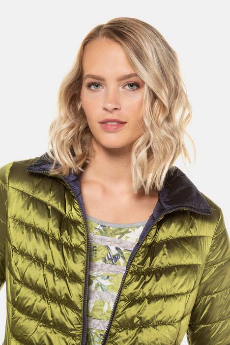 Wende-Steppjacke, 2 Farben, Stehkragen