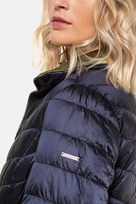Wende-Steppjacke, 2 Farben, Stehkragen