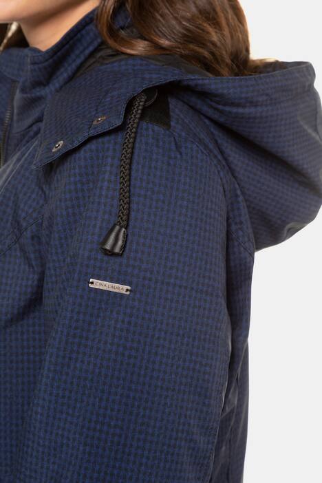 Softshell-Jacke, Karo, warmes Steppfutter