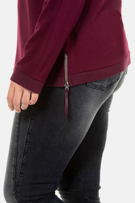 Sweatshirt, Saum-Reißverschlüsse, superweich
