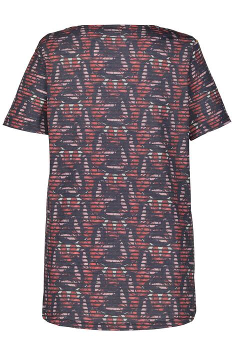 T-Shirt, gemustert, Rundhalsausschnitt