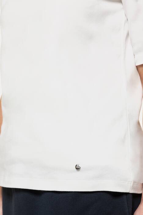 Shirt, vorne doppelte Stofflage, Rundhalsausschnitt