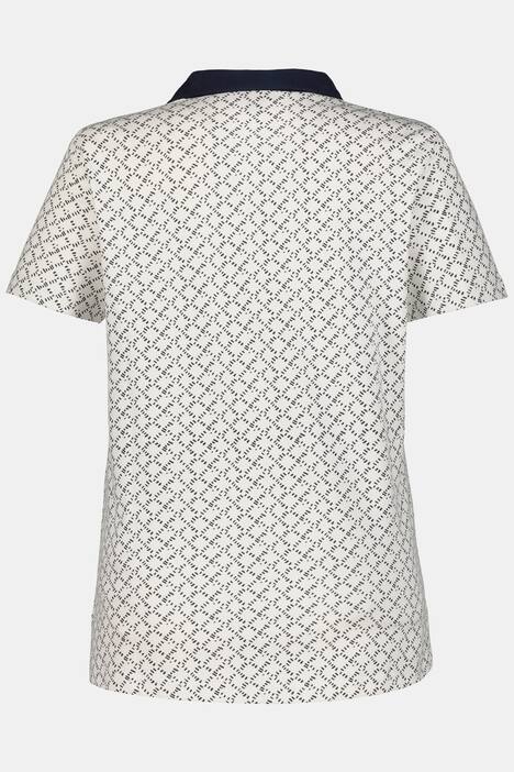 Poloshirt, Rhombenmuster, Webkragen