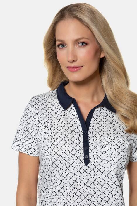 Poloshirt, Rhombenmuster, Webkragen
