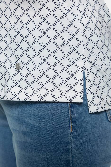 Poloshirt, Rhombenmuster, Webkragen