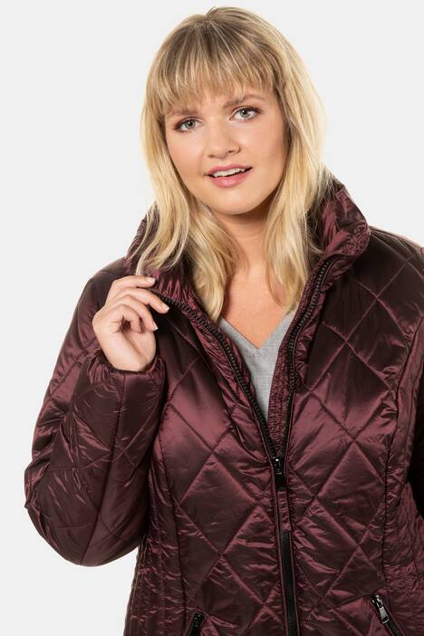 Steppjacke, fein schimmernd, 2-Wege-Reißverschluss