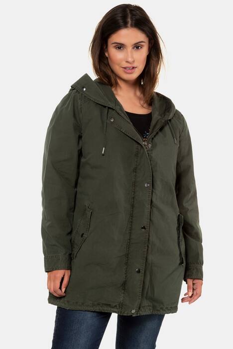 Parka, herausnehmbares Steppfutter, Kapuze