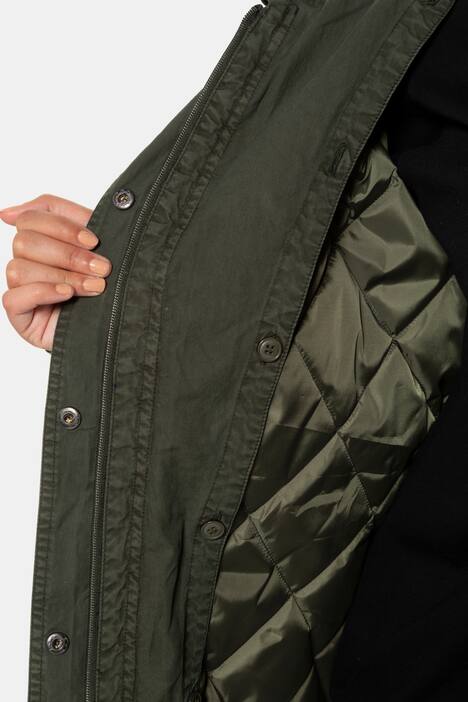 Parka, herausnehmbares Steppfutter, Kapuze