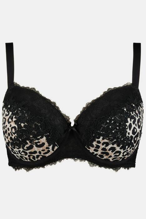 Wild Animal Lace Trim Larissa Underwire Bra