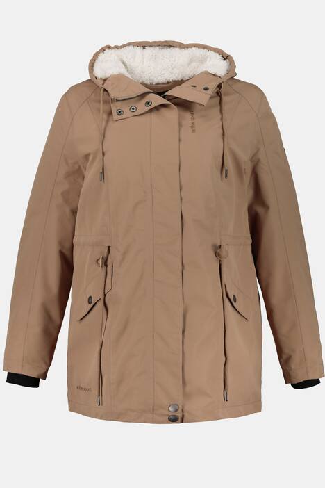 Funktions-Parka, Longform, Colorfutter, 2-Wege-Zipper