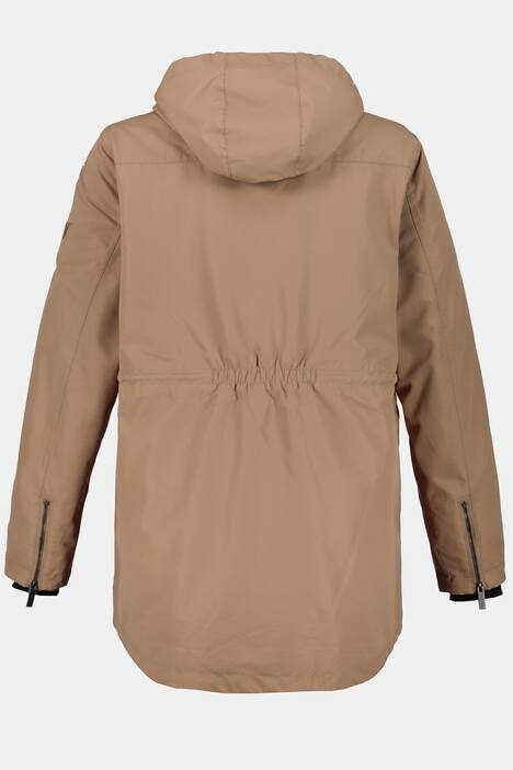 Funktions-Parka, Longform, Colorfutter, 2-Wege-Zipper