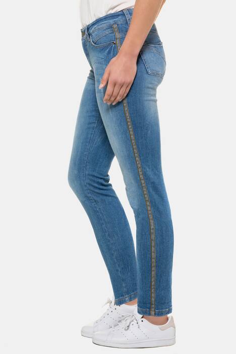 Jeans Tina, Galonsteifen, gerade 5-Pocket-Form