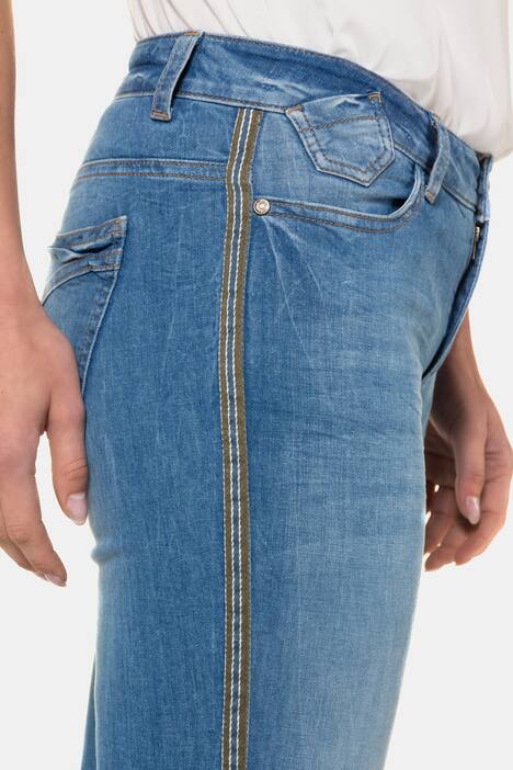 Jeans Tina, Galonsteifen, gerade 5-Pocket-Form
