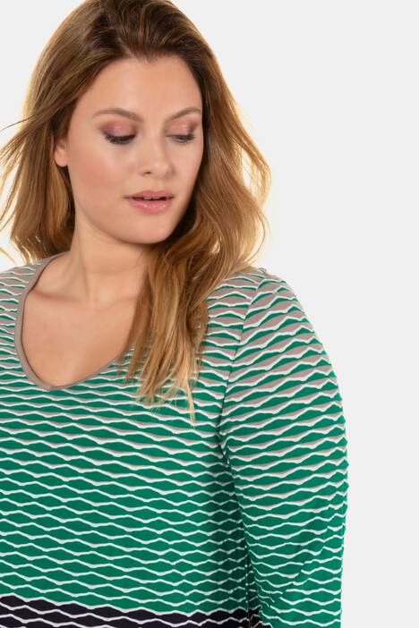 Shirt, Farbverlauf, Classic, Strukturjersey, selection
