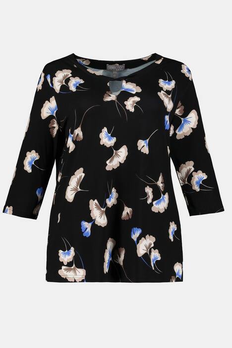 Shirt, Gingko-Design, Ausschnitt-Aussparung, selection