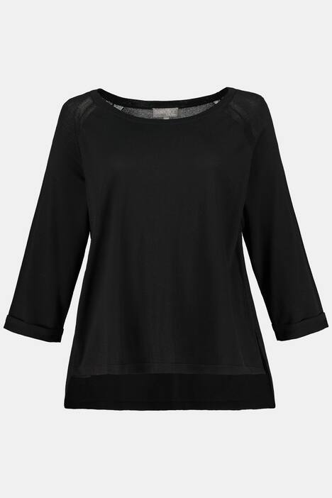 Pullover, lange Seitenschlitze, oversized, selection