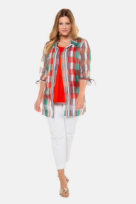 Blusenjacke, Ausbrenner, Schleifenmanschetten, selection