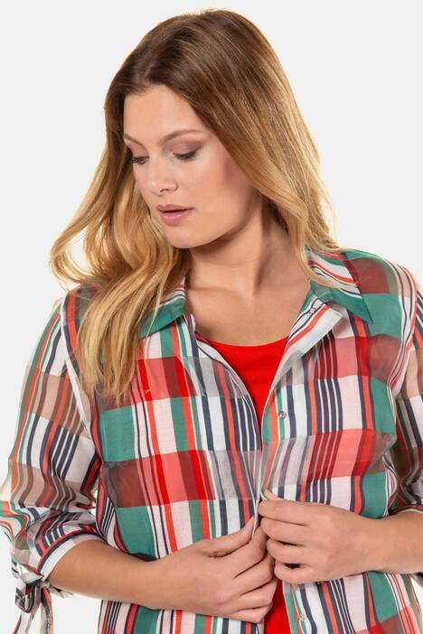Blusenjacke, Ausbrenner, Schleifenmanschetten, selection