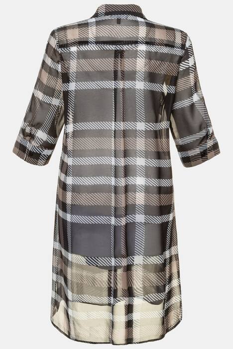 Longbluse, Karochiffon, 3/4-Ärmel, selection
