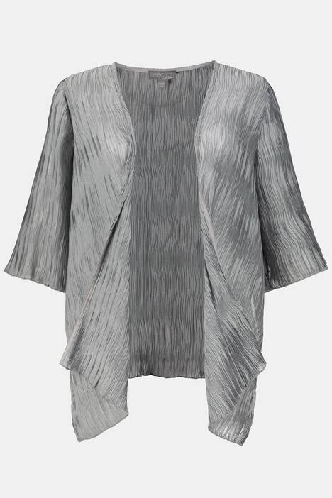 Jacke, Plissee, offene Form, selection