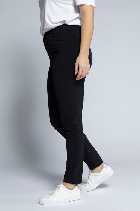 Slim Leg Elastic Waist Sienna Fit Nylon Stretch Pants