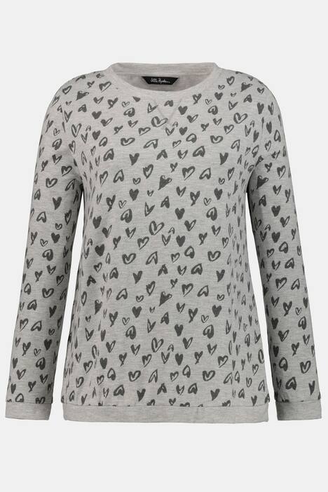 Sweatshirt, Herzmuster, Regular, extraweich