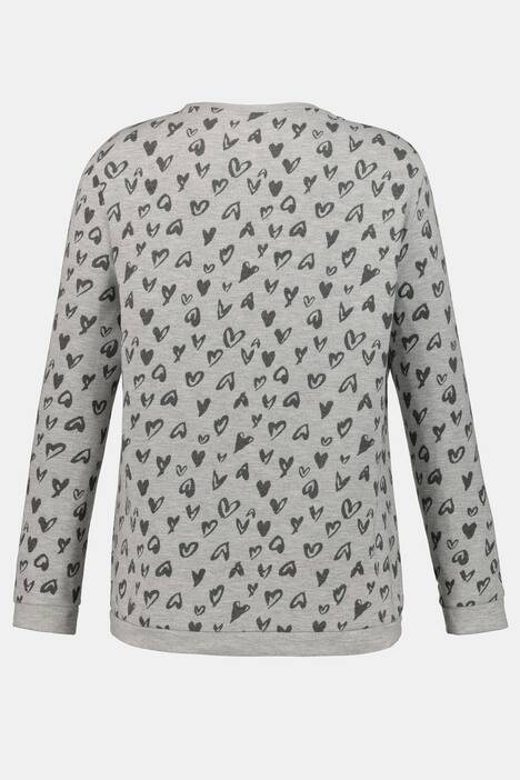 Sweatshirt, Herzmuster, Regular, extraweich