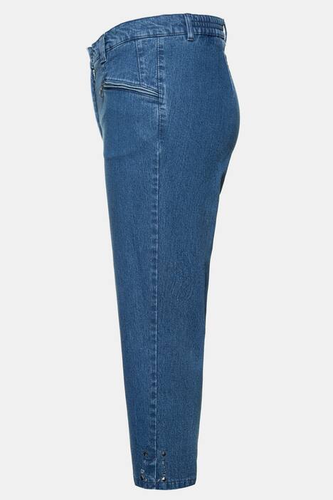 7/8 Jeans Mony, gerade Form, Zippertaschen, querelastisch