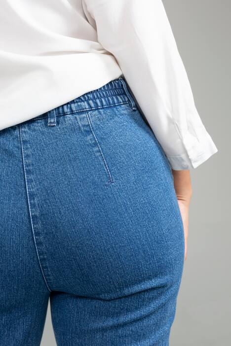 7/8 Jeans Mony, gerade Form, Zippertaschen, querelastisch