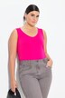 Top smanicato dalla vestibilità classica con scollo a V
