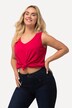 Top smanicato dalla vestibilità classica con scollo a V