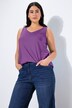 Top smanicato dalla vestibilità classica con scollo a V