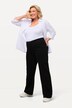 Jean Mary ceinture confortable et jambe large, coupe 5 poches