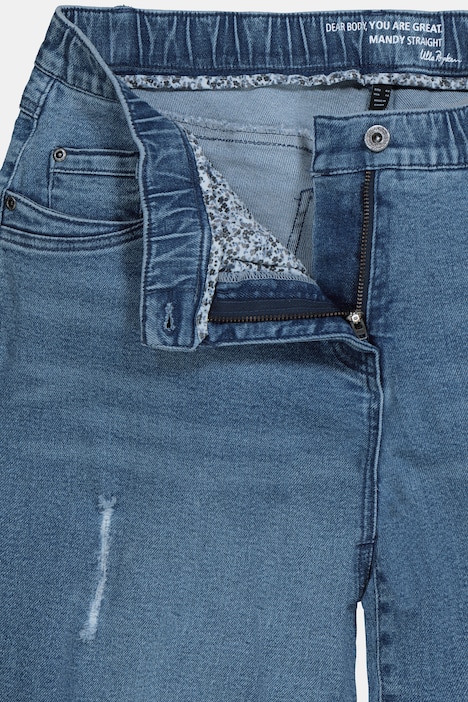 Jeans Mandy, destroyed, 5-Pocket, gerade