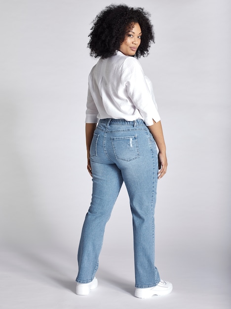 Jeans Mandy, destroyed, 5-Pocket, gerade