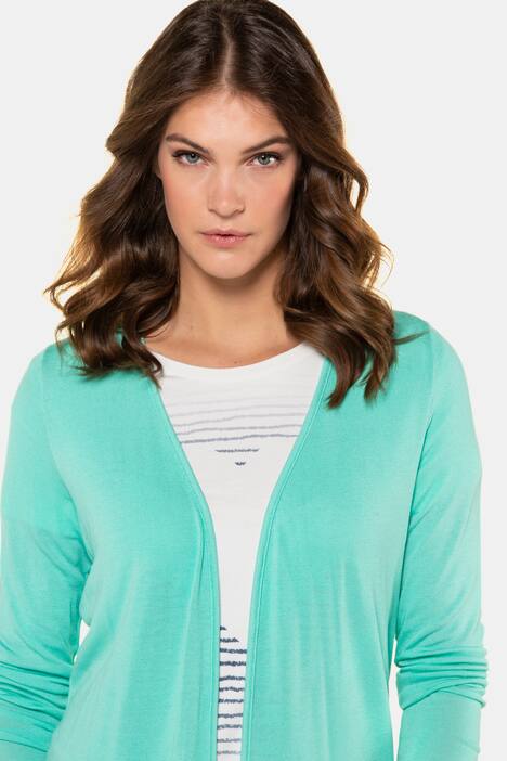 Sweatjacke, offene Form, Langarm