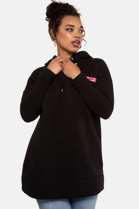 Sweatshirt, Neon-Statements, Kapuze, oversized
