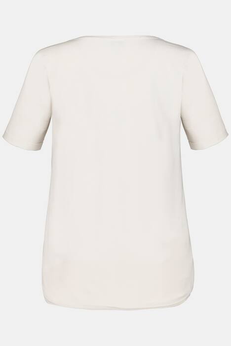 T-Shirt, Blütenmotiv, Rundhalsausschnitt
