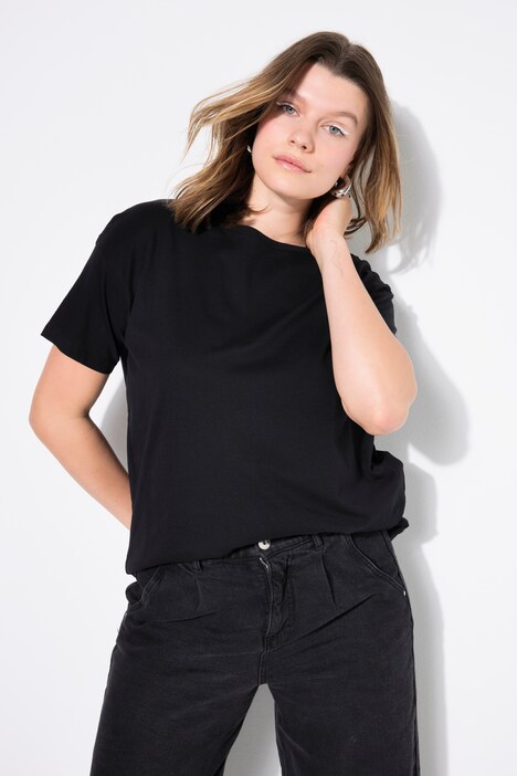 T-shirt, relaxed, basic, oversized schouders