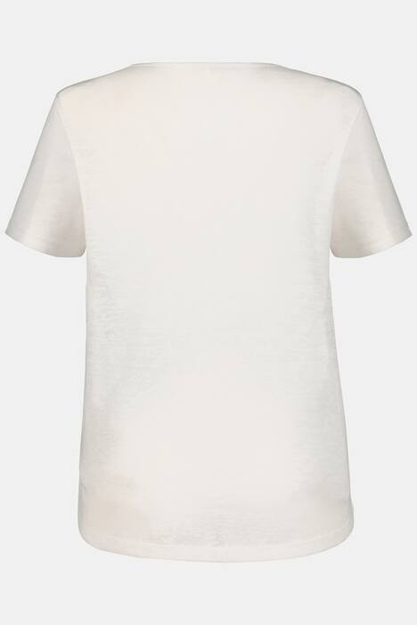 T-Shirt, vorne Zackenmuster, Perlen, Aurbrennerjersey