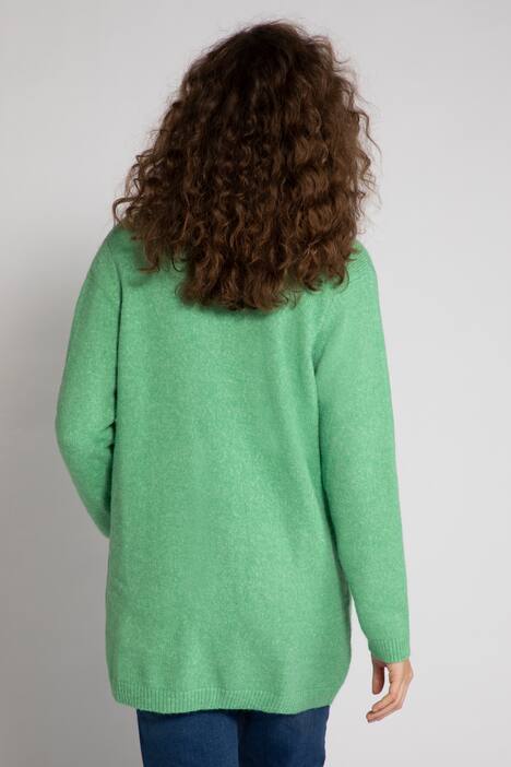 Strickjacke, lange, offene Form, kuschelweich
